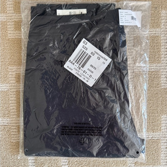 NWT Talbots Black Stretch Pants Medium Pull-On Slim Ankle Career Casual Comfort - Picture 7 of 8